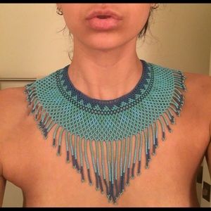 Guatemalan beaded goddess necklace.