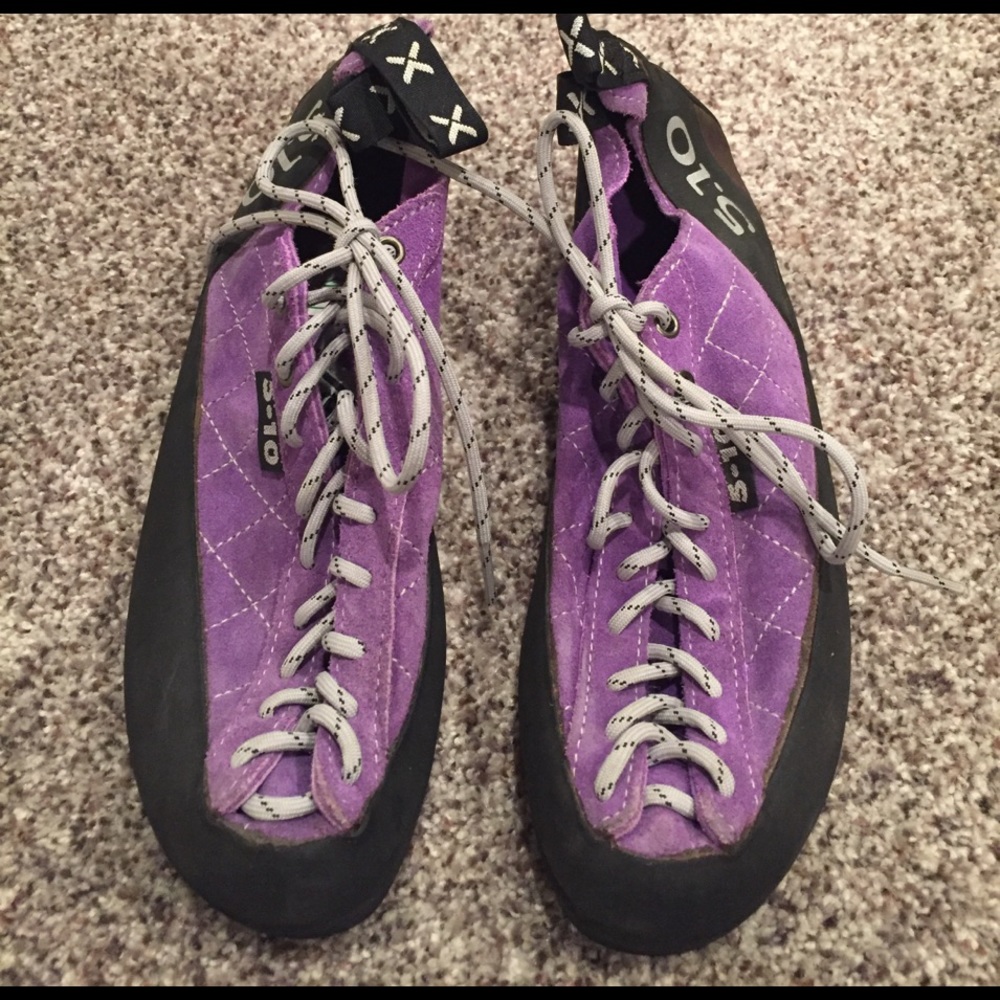 Purple Rock Climbing Shoes