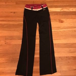 Bebe Sport yoga pants with belt