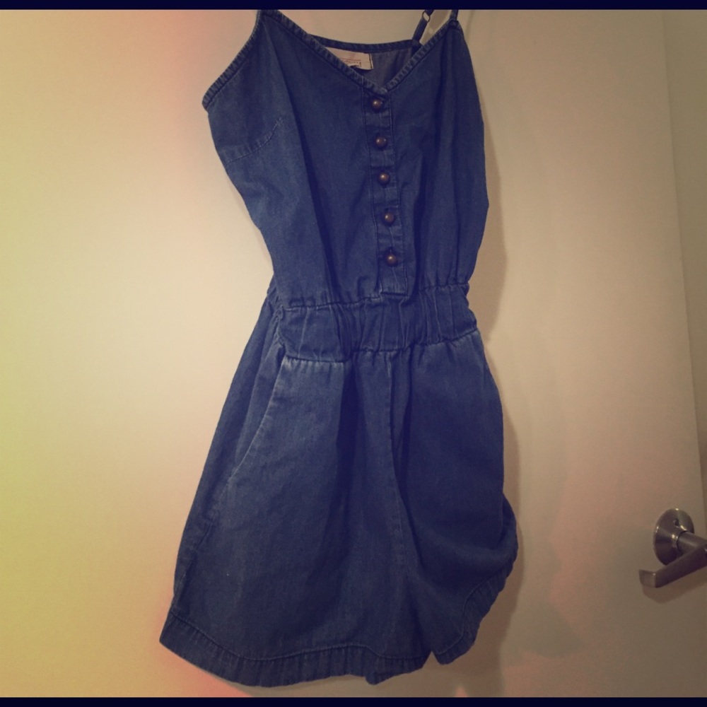 Denim romper