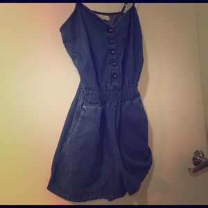 Denim romper