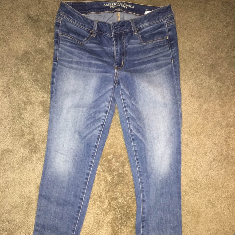 American eagle dark wash jeans size 12!