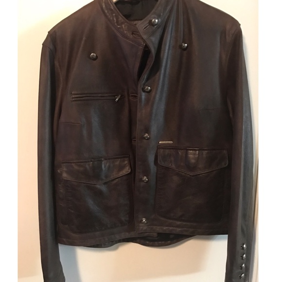 Harley Davidson Brown Leather Jacket - Picture 1 of 4