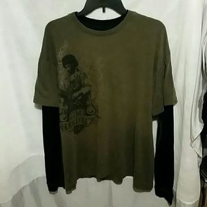 Mens size large. Jimmy hendrix long sleeve shirt.