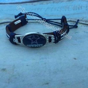 NFL DALLAS cowboys Fan Leather Cuff