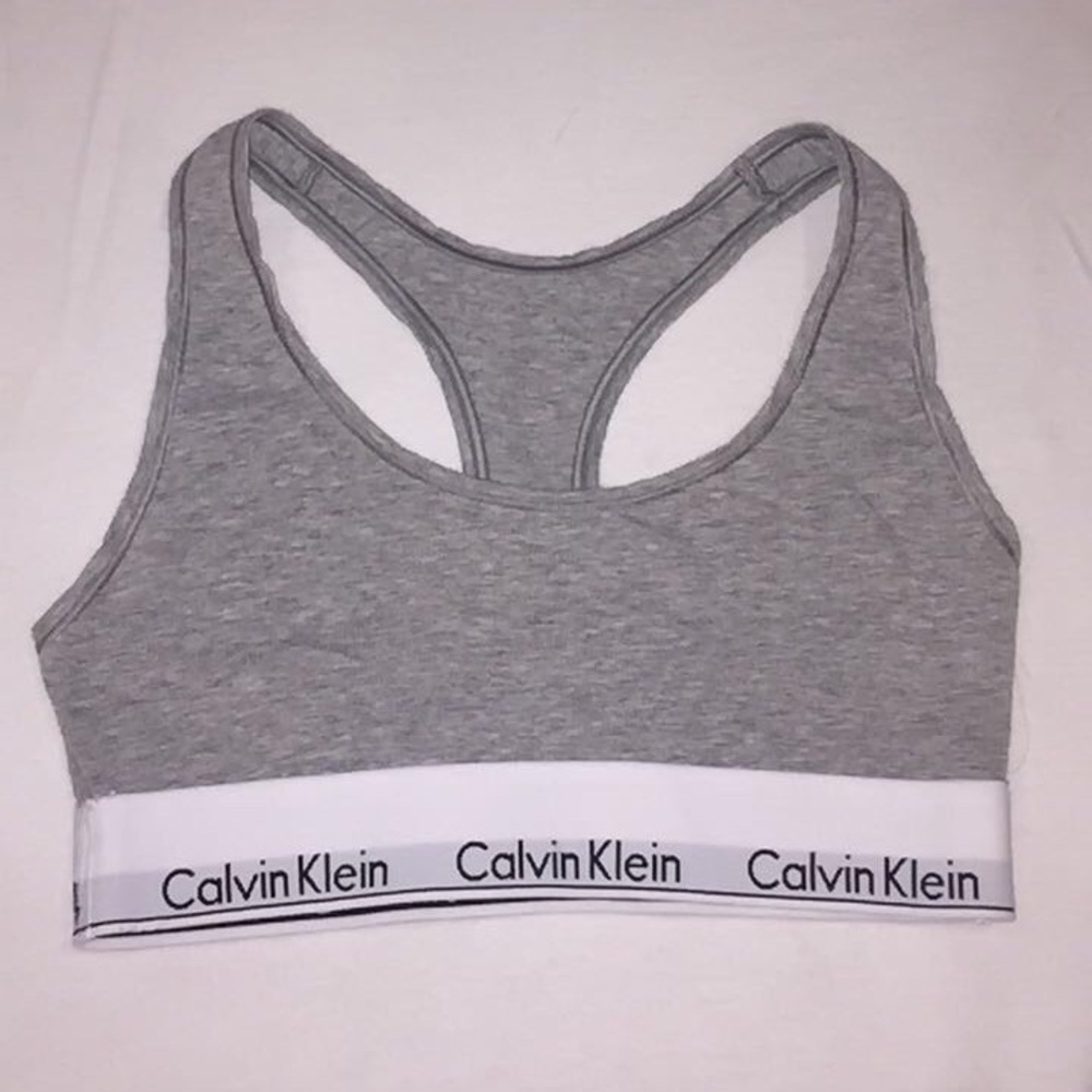 Small grey Calvin Klein sports bra -Never worn!