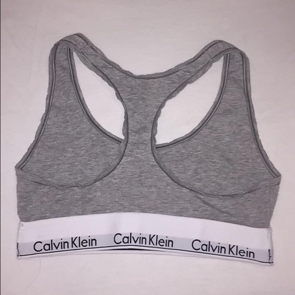 Small grey Calvin Klein sports bra -Never worn! - Picture 2 of 3