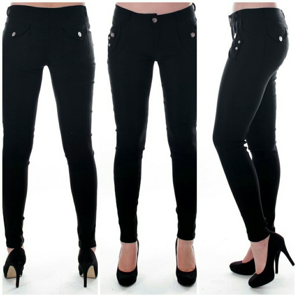 Women Stretch Pants, PT-2330 - Picture 4 of 8