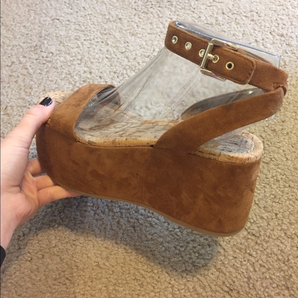 Sam Edelman Henley Suede Platform w/ Ankle Strap - Picture 3 of 6