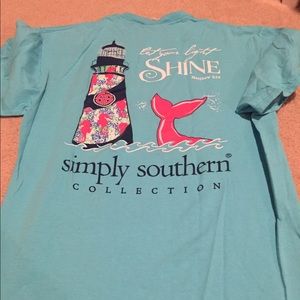Blue simply southern tshirt