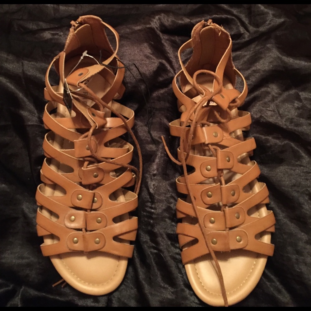 Torrid Gladiator Lace Up Sandals