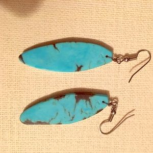 Turquoise Oval Earrings