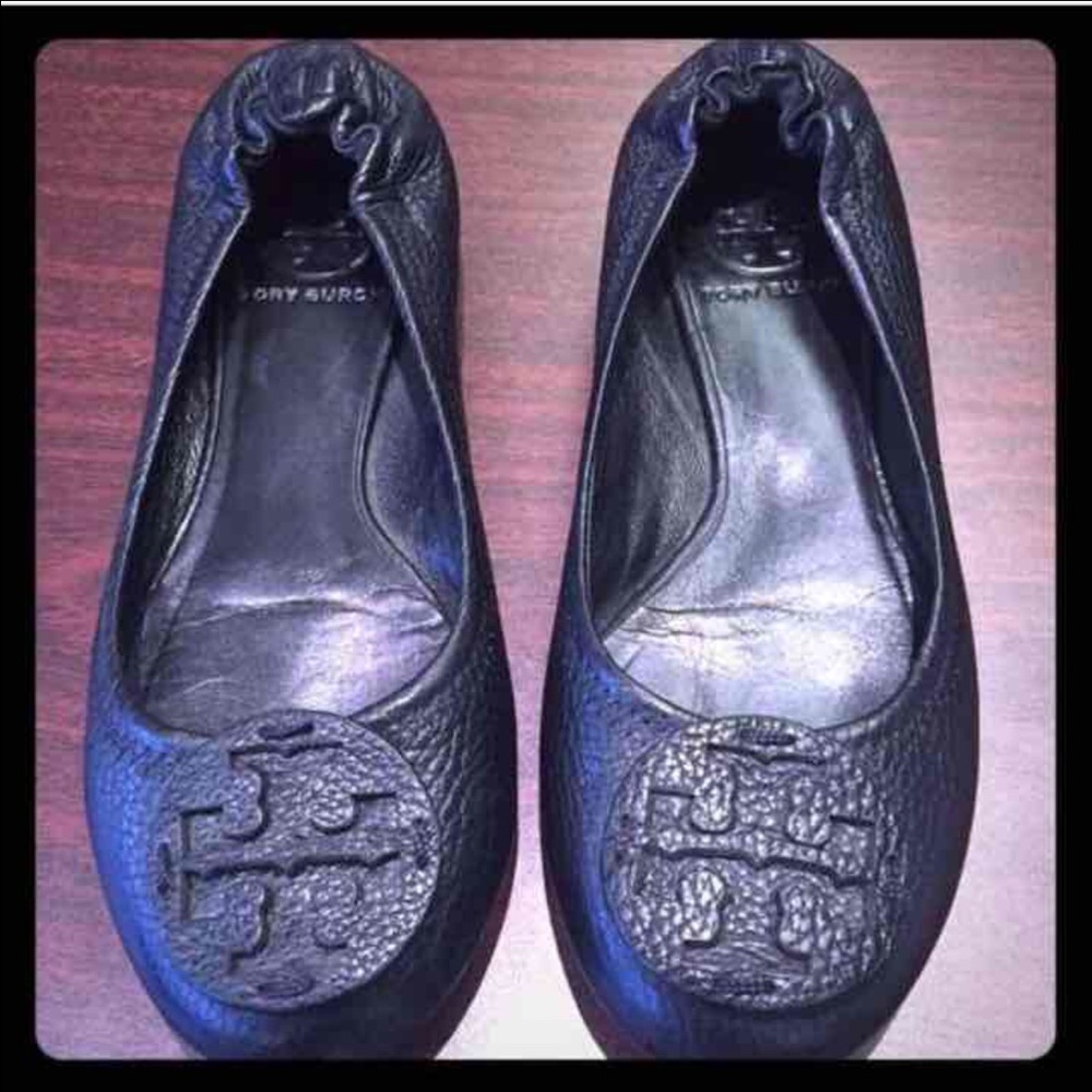 black tory burch flats