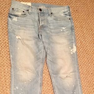 Men Hollister skinny jeans light wash 32w 30L