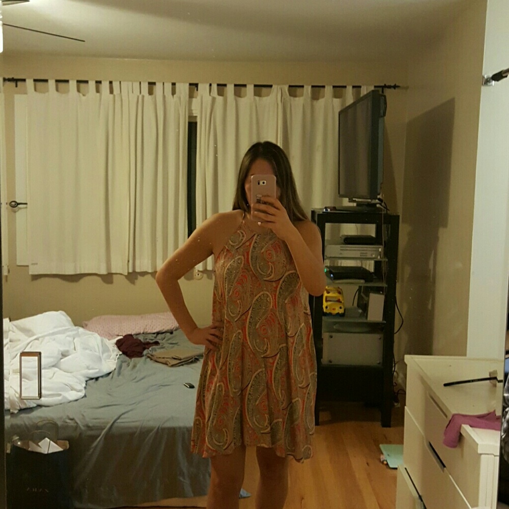 zara paisley dress