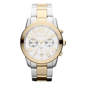 Michael Kors Mercer Two Toned Chronograph Watch