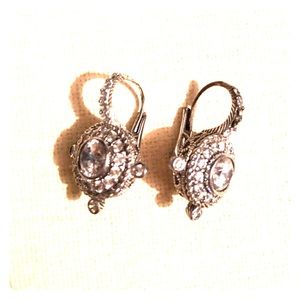 Diamond drop earrings
