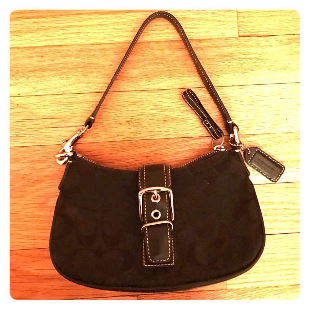 Coach bag with signature C stitch