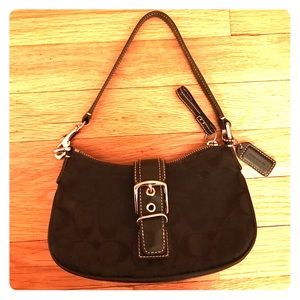 Coach bag with signature C stitch