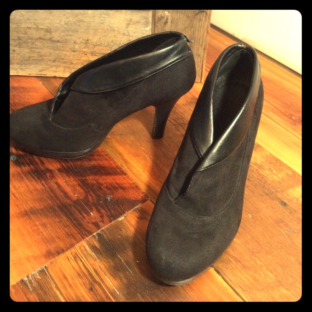 Black 3 3/4" Heel Booties