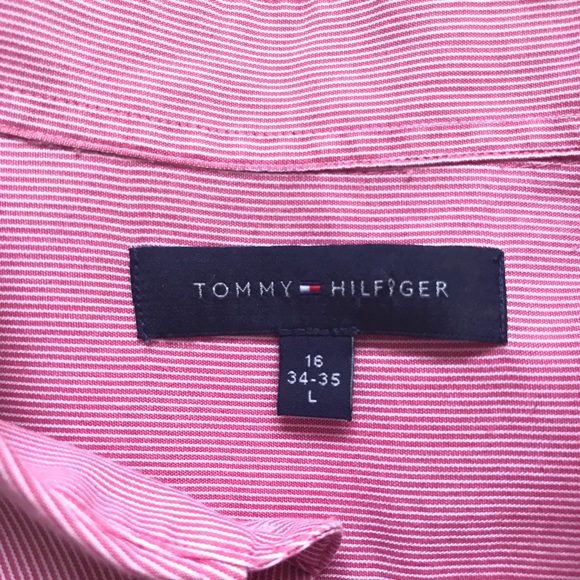 Tommy Hilfiger Front Button Down Dress Shirt - Picture 3 of 4