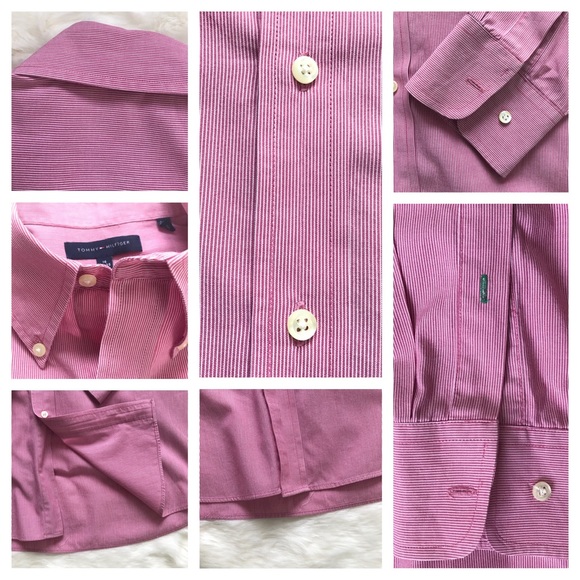 Tommy Hilfiger Front Button Down Dress Shirt - Picture 4 of 4