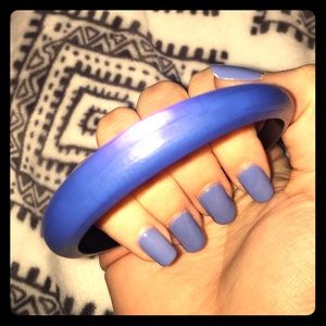 Alexis Bittar blue lucite bangle