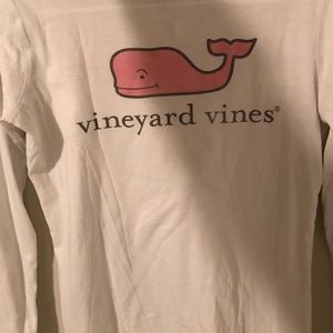 Vineyard Vines white logo long sleeve tshirt