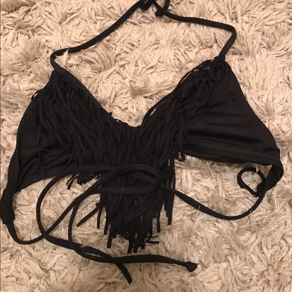 L*space fringe bikini top