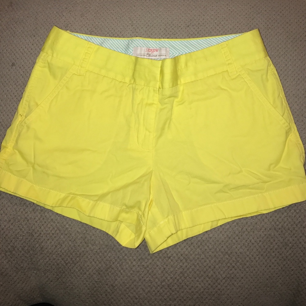 J. Crew Chino Shorts Size 4 yellow