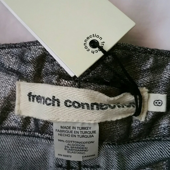 NWT French Connection metallic denim skirt - Picture 3 of 4