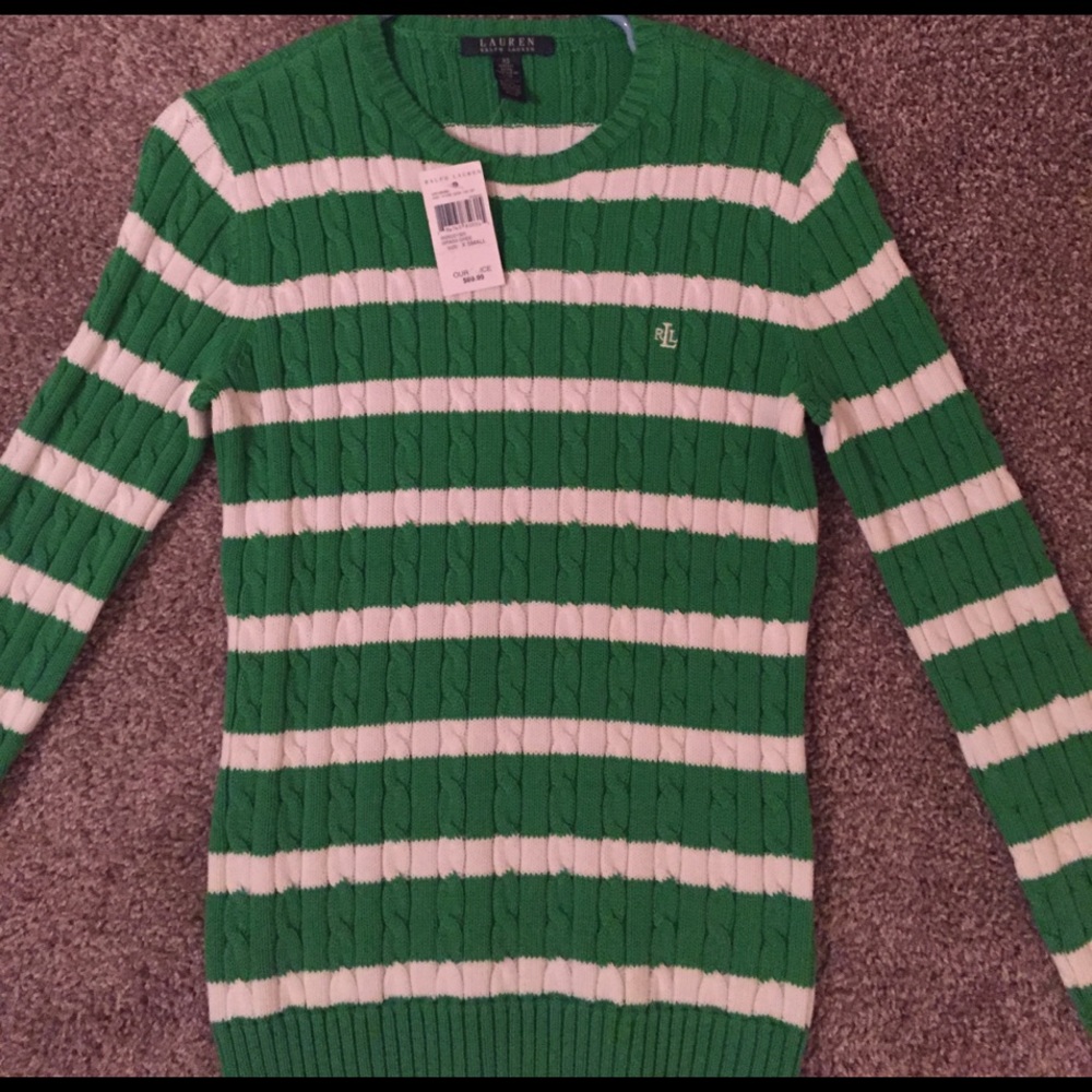 NWT Striped Ralph Lauren sweater