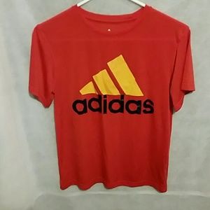 2 boys adidas shirts, size medium 10/12