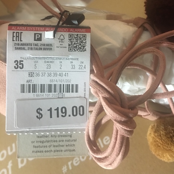 chaussure pompon zara