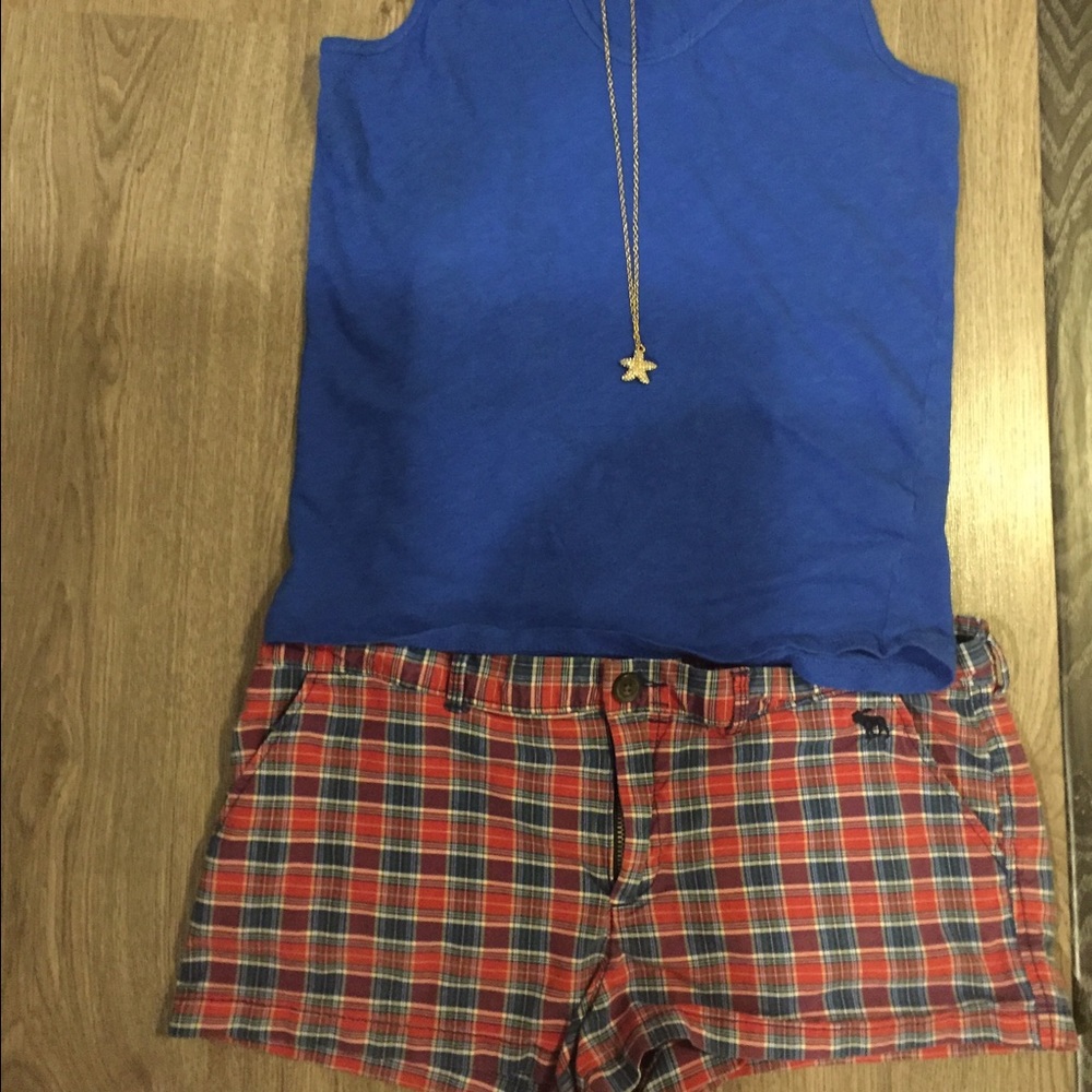 Abercrombie and Fitch plaid shorts
