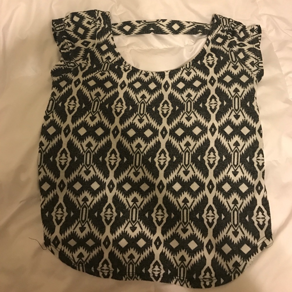 Aztec patterned shirt