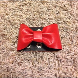 Red bow cuff