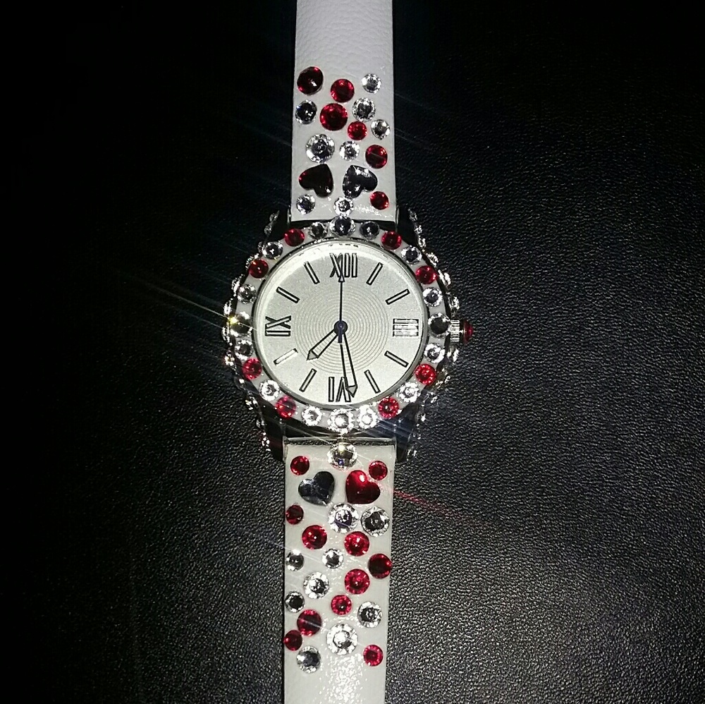 Brand new White leather watch