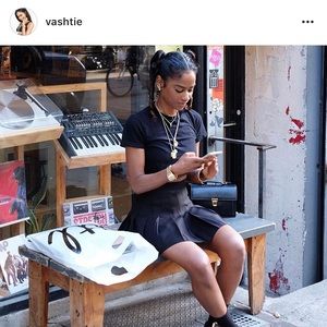 NEW All Black American Apparel Tennis Skirt