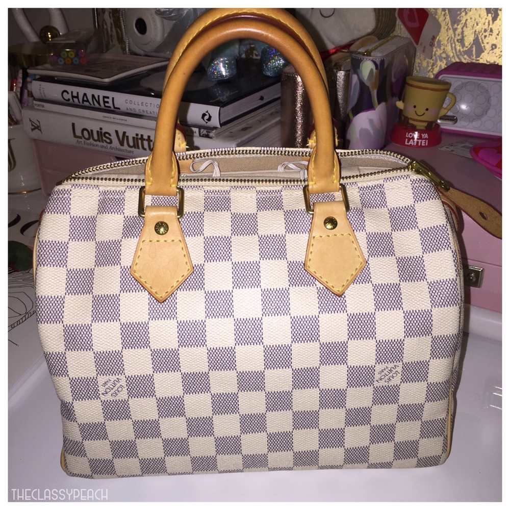 ❌SOLD Louis Vuitton Speedy 25 Damier Azur