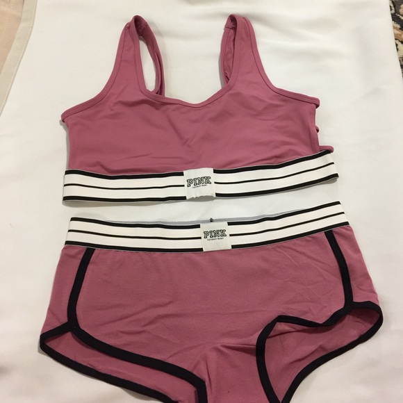 PINK Victoria's Secret Other - Ultimate strappy side sport bra & logo boyshort
