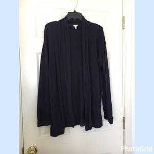 Navy blue J.Crew drapey cardigan