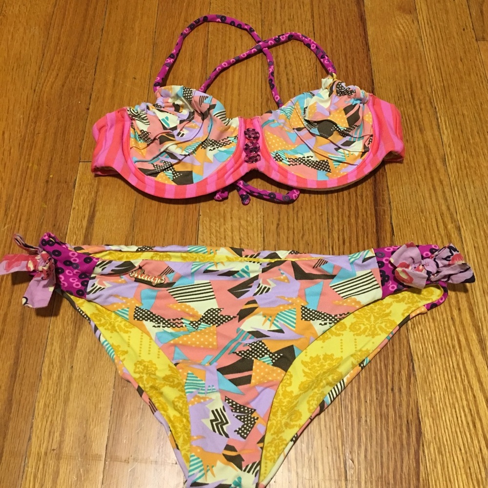 Maaji bikini with criss-crossing straps
