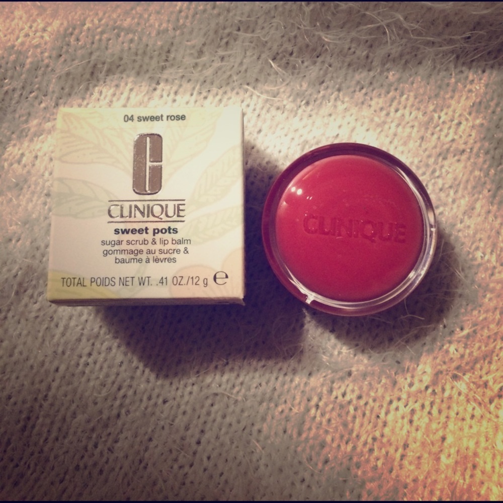 NEW CLINIQUE SWEET POT LIP SCRUB/LIP BALM