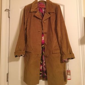 Missoni for Target Brown corduroy trench coat