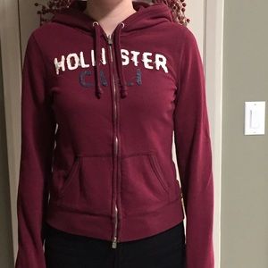 Maroon Hollister Hoodie