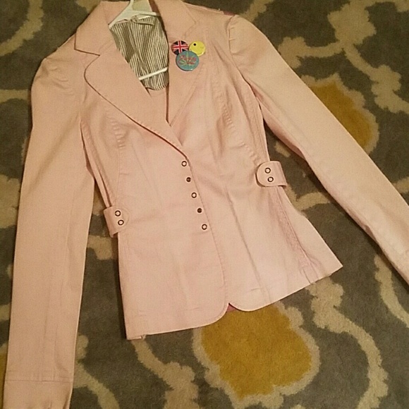Pink euro rock jacket with buttons - Picture 2 of 7