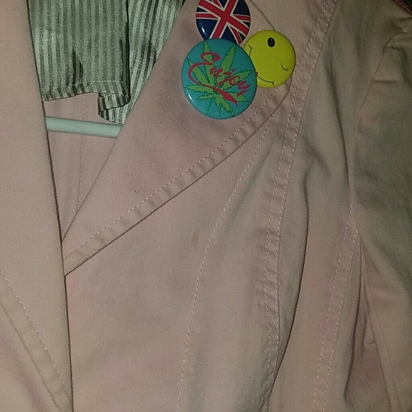 Pink euro rock jacket with buttons - Picture 4 of 7