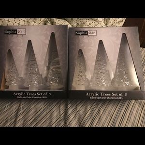 Acrylic Trees CHRISTMAS IS COMING   $5 each