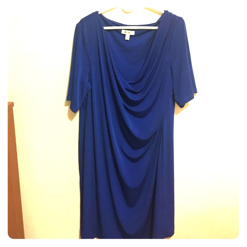 Blue trendy dress